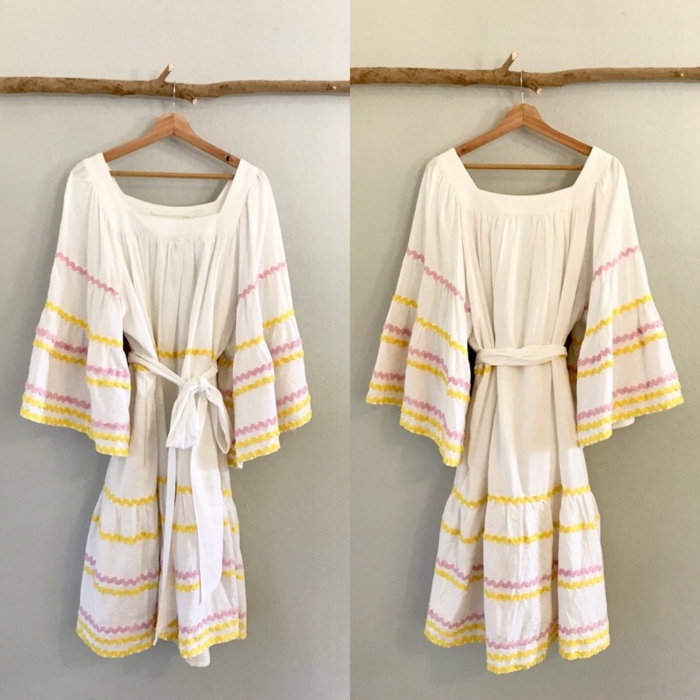 Lisa Marie Fernandez x Target White Ric Rack Dress Size XL